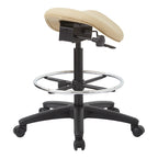 Tabouret sans dossier avec assise selle réglable en hauteur