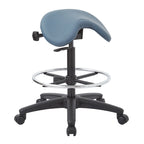Tabouret sans dossier avec assise selle réglable en hauteur