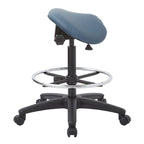 Tabouret sans dossier avec assise selle réglable en hauteur