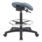 Tabouret sans dossier avec assise selle réglable en hauteur