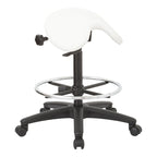 Tabouret sans dossier avec assise selle réglable en hauteur