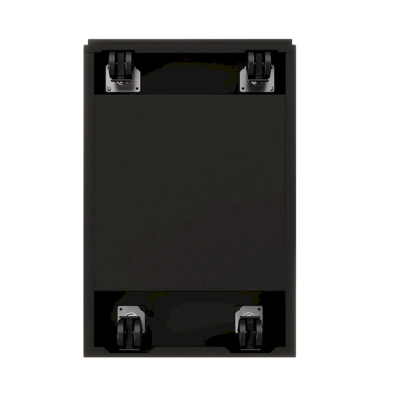 Caisson mobile Hirsh 23 D à poignée arquée et 3 tiroirs, noir