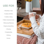 Plateau de genoux Rossie Home avec oreiller amovible