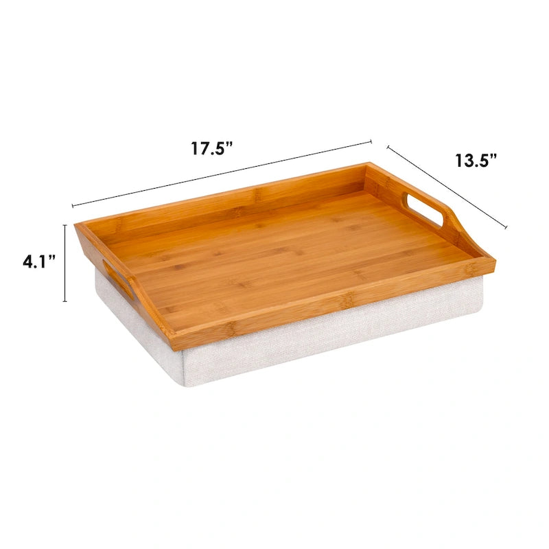 Plateau de genoux Rossie Home avec oreiller amovible