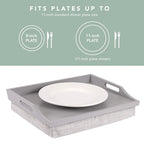 Plateau de genoux Rossie Home avec oreiller amovible