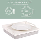 Plateau de genoux Rossie Home avec oreiller amovible