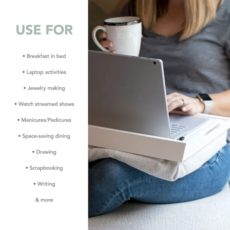 Plateau de genoux Rossie Home avec oreiller amovible