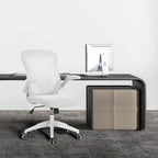 Chaise de bureau ergonomique Porthos Home Cole en maille avec base en nylon et mécanisme d'inclinaison