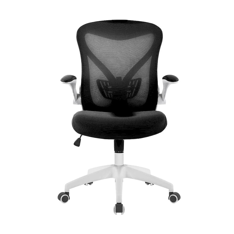 Chaise de bureau ergonomique Porthos Home Cole en maille avec base en nylon et mécanisme d'inclinaison
