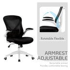 Chaise de bureau ergonomique Porthos Home Cole en maille avec base en nylon et mécanisme d'inclinaison