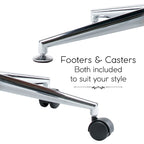 Chaise de bureau Porthos avec accoudoirs, hauteur réglable