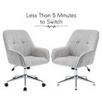 Chaise de bureau Porthos avec accoudoirs, hauteur réglable