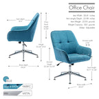 Chaise de bureau Porthos avec accoudoirs, hauteur réglable