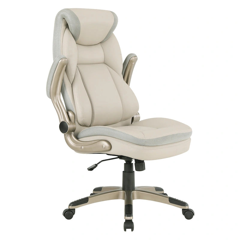 Fauteuil de bureau de direction en cuir reconstitué