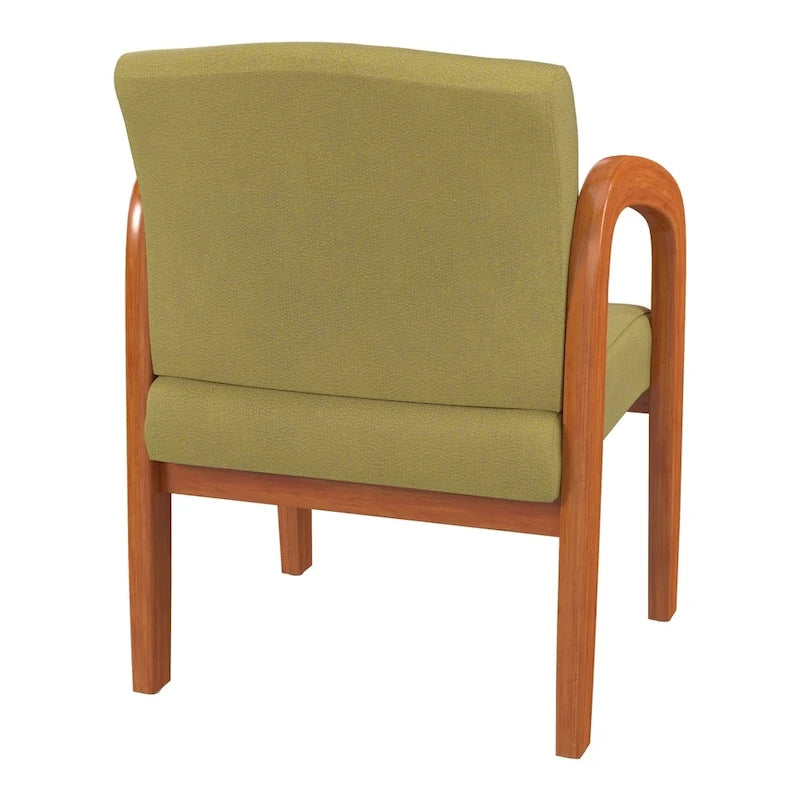 Chaise visiteur en bois finition chêne moyen Work Smart