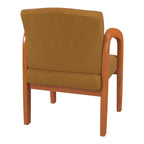 Chaise visiteur en bois finition chêne moyen Work Smart