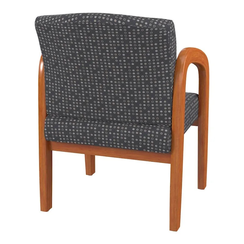 Chaise visiteur en bois finition chêne moyen Work Smart