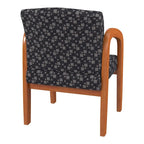 Chaise visiteur en bois finition chêne moyen Work Smart