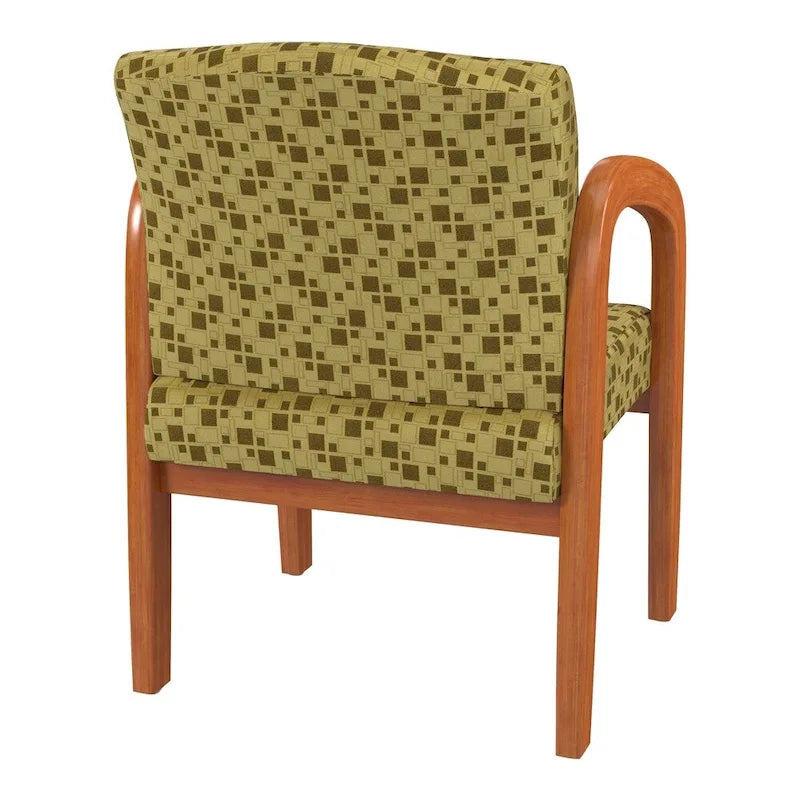 Chaise visiteur en bois finition chêne moyen Work Smart