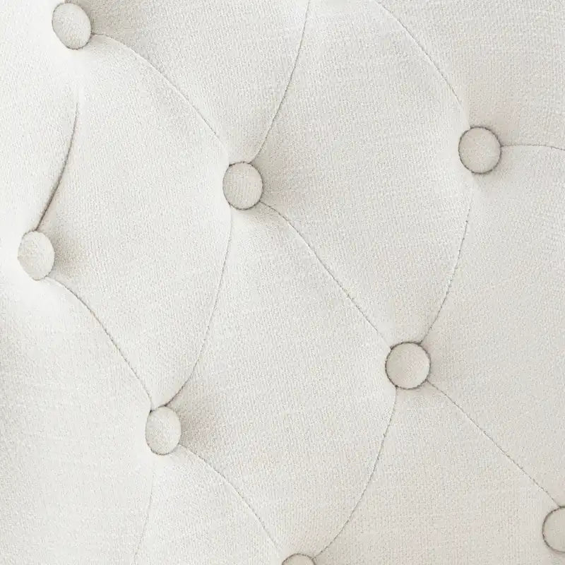 Chaise de bureau pivotante à roulettes, hauteur réglable, revêtue de lin.