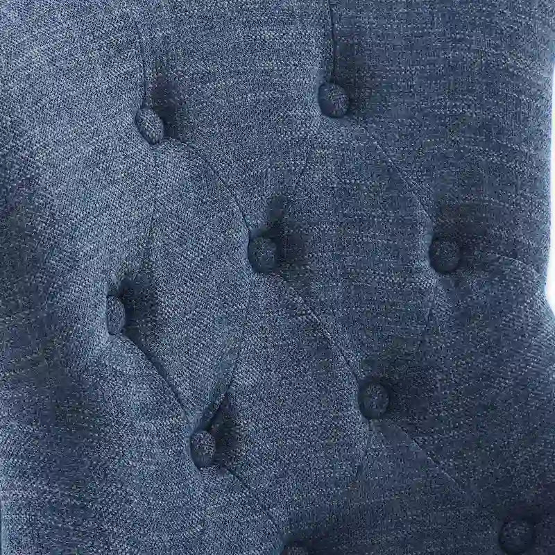 Chaise de bureau pivotante à roulettes, hauteur réglable, revêtue de lin.