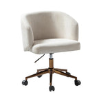 Fauteuil de bureau pivotant ergonomique moderne en velours côtelé, réglable en hauteur, par HULALA HOME