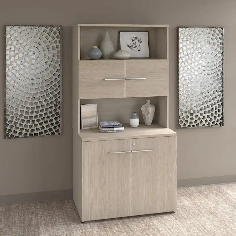 Armoire de rangement haute de bureau 500 avec portes par Bush Business Furniture