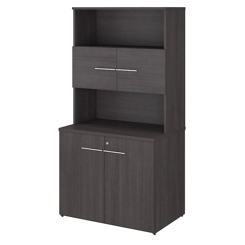 Armoire de rangement haute de bureau 500 avec portes par Bush Business Furniture
