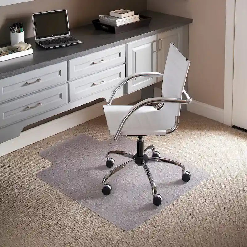 36  x 48  Carpet Chair Mat with Lip and Scuff and Slip Resistant Textured Top