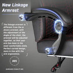 Chaises de jeu Bossin avec repose-pieds, grande taille (capacité 400 g), style racing, avec soutien lombaire ergonomique.