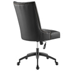 Fauteuil de bureau Empower Channel en cuir végétalien capitonné