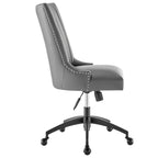 Fauteuil de bureau Empower Channel en cuir végétalien capitonné