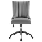 Fauteuil de bureau Empower Channel en cuir végétalien capitonné