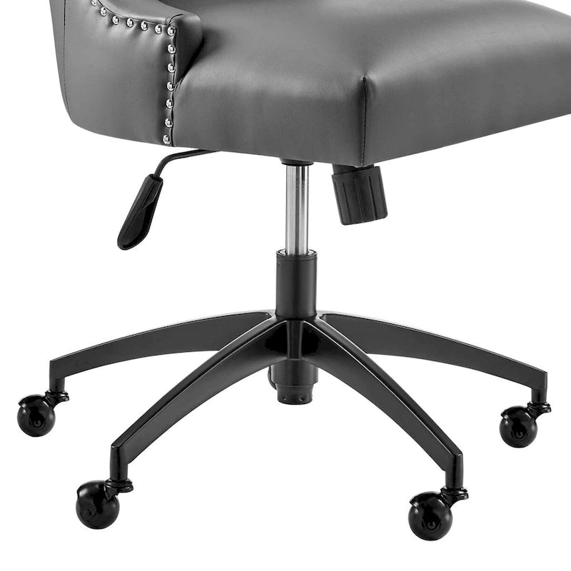 Fauteuil de bureau Empower Channel en cuir végétalien capitonné