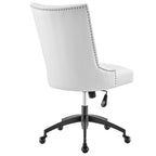 Fauteuil de bureau Empower Channel en cuir végétalien capitonné
