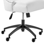 Fauteuil de bureau Empower Channel en cuir végétalien capitonné
