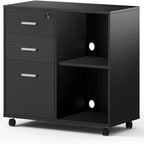 Wood Filing Cabinet - 15.75 D x 31.69 W x 26.29 H