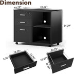 Classeur en bois - 15,75 po P x 31,69 po L x 26,29 po H