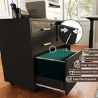 Classeur en bois - 15,75 po P x 31,69 po L x 26,29 po H