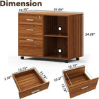Classeur en bois - 15,75 po P x 31,69 po L x 26,29 po H