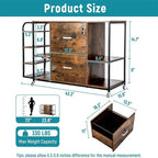 Classeur mobile à 2 tiroirs avec prise électrique - 15,75 po P x 43,31 po L x 29,53 po H