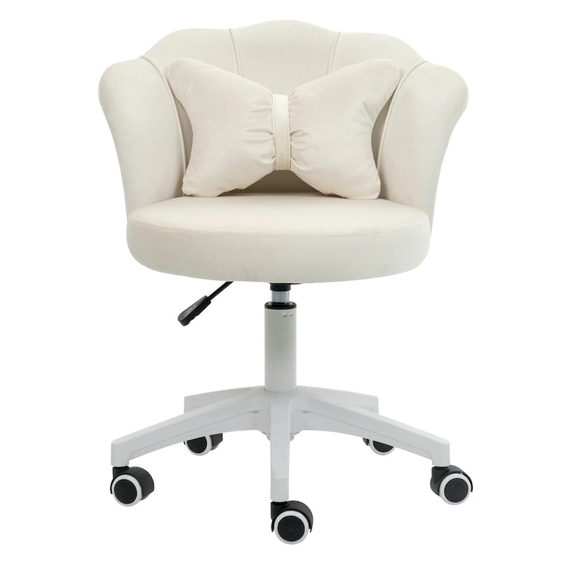 Chaise de bureau XINMICS moderne en velours, pivotante à 360° et réglable en hauteur