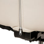 Chaise de bureau pivotante moderne Glitzhome à dossier haut réglable et à roulettes, ergonomique