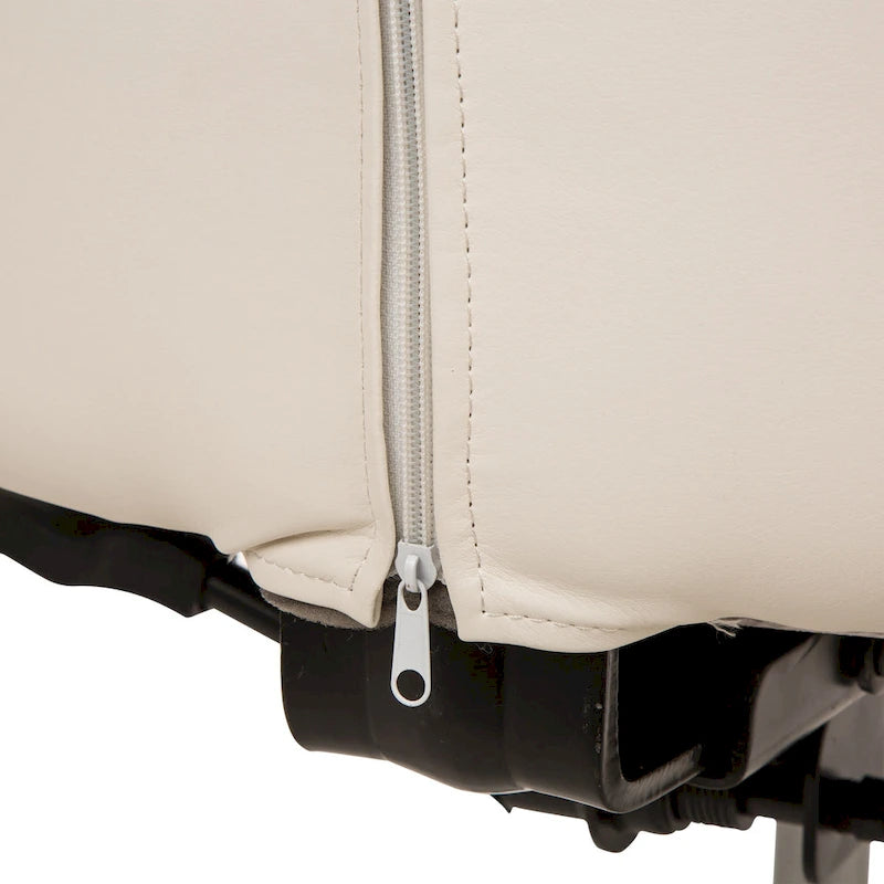 Chaise de bureau pivotante moderne Glitzhome à dossier haut réglable et à roulettes, ergonomique