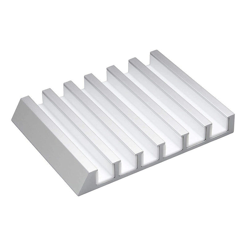 Yamazaki Home Phone and Tablet Stand - Aluminum, Aluminum - L 5.12 x W 3.94 x H 0.71 inches