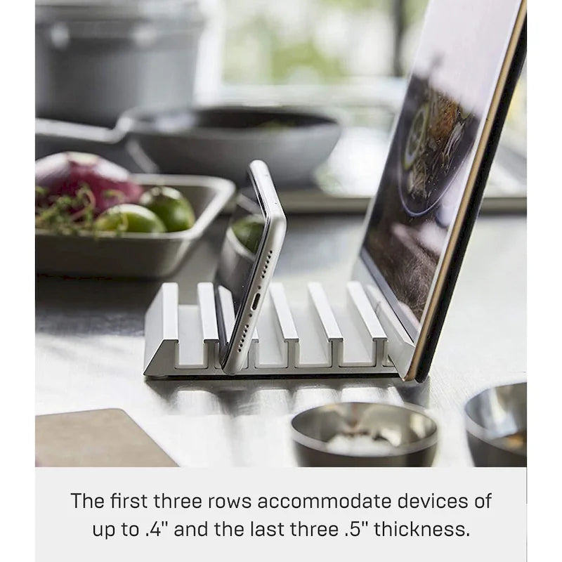 Support pour téléphone et tablette Yamazaki Home - Aluminium - L 13 x l 10 x H 1,8 cm