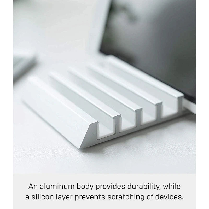 Support pour téléphone et tablette Yamazaki Home - Aluminium - L 13 x l 10 x H 1,8 cm