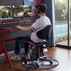 Chaise de bureau ergonomique en maille JJS avec soutien lombaire réglable