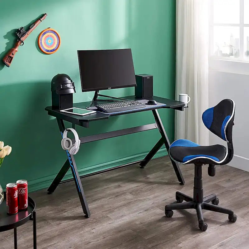 Chaise de bureau ergonomique en maille JJS avec soutien lombaire réglable