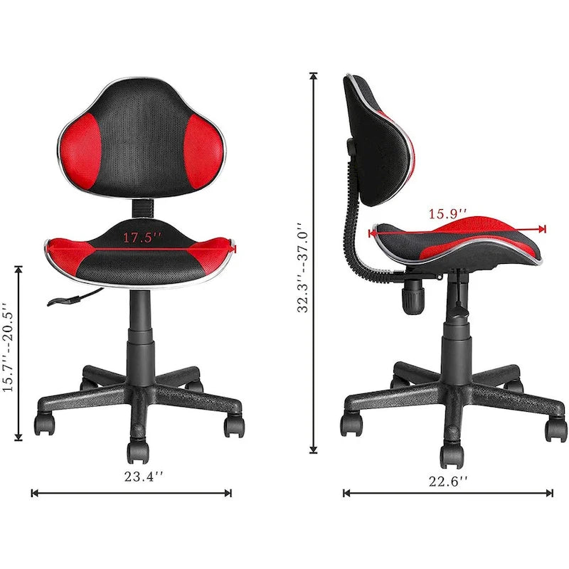 Chaise de bureau ergonomique en maille JJS avec soutien lombaire réglable